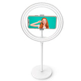 Digipower My Story 10" Ring Light med Fjärrkontroll & Mobilhållare - Vit