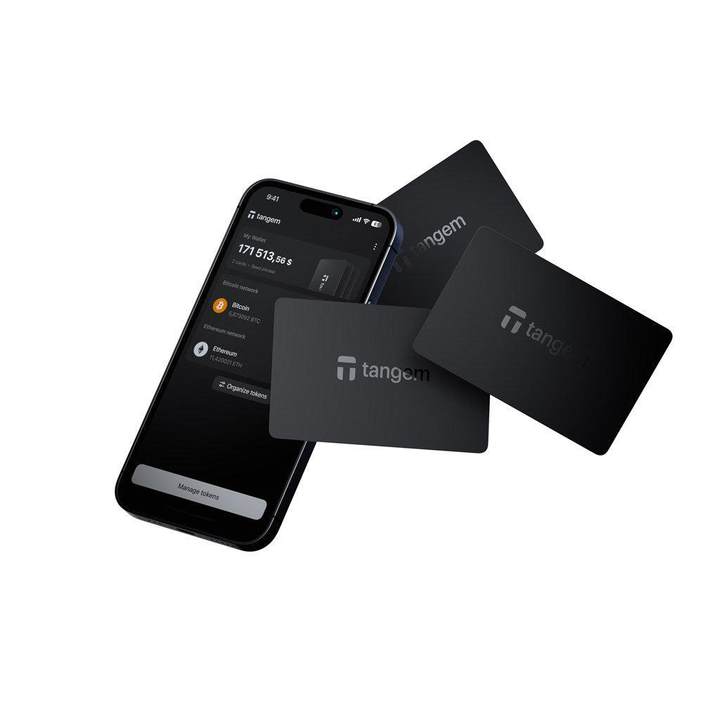 Tangem Wallet Card - 3 st - Black