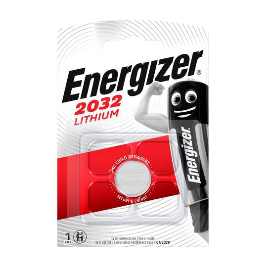 Energizer CR2032 3V Litium Knappcellsbatteri - Kompatibelt med AirTag - Silver