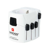 Reseadapter Skross 4-i-1 World - Vit