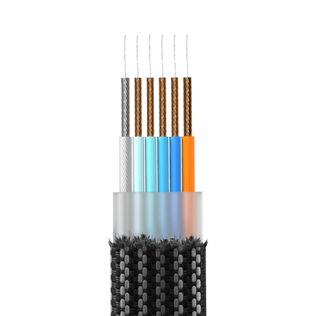 Rolling Square inCharge X USB-A och USB-C-kabel För Micro USB / USB-C / Lightning 6-In-1 100W - Svart