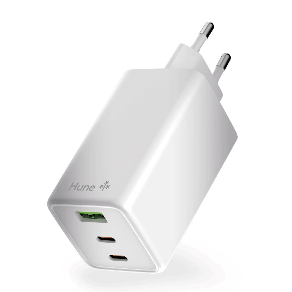 Hune Huron 100W Väggladdare med 2 x USB-C 1 x USB-A - Vit