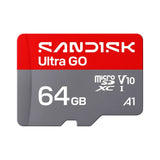 SanDisk MicroSD Ultra Go Minneskort - 64GB - Röd / Grå