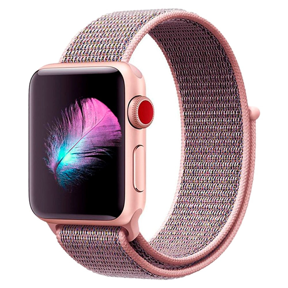 Apple Watch (38/40/SE/41/42mm) Tech-Protect Rem Nylon - Rosa