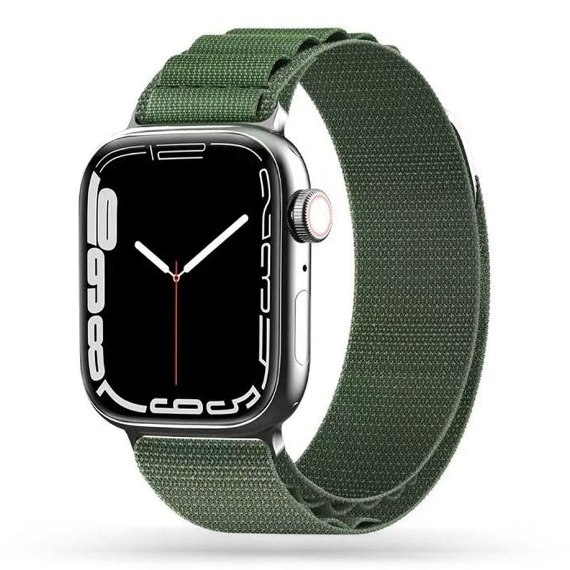 Apple Watch (42/44/SE/45/46/49mm) Tech-Protect Nylon Pro Rem - Grön