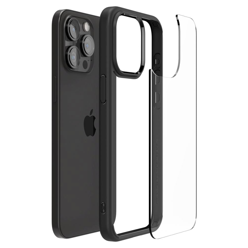 iPhone 15 Pro Max Spigen Ultra Hybrid Skal - Genomskinlig / Svart