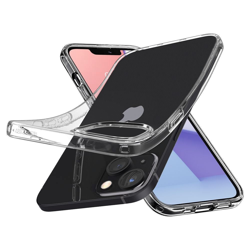 iPhone 13 Spigen Liquid Crystal Skal - Transparent