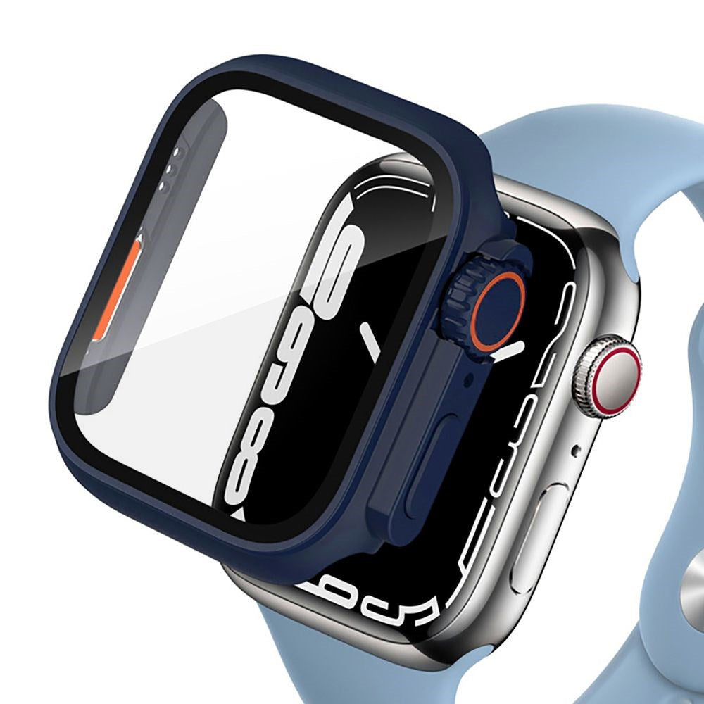 Apple Watch Tech-Protect DEFENSE360 Skal med Skärmskydd - 7/8/9 (45mm) - Navy / Orange