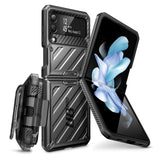 Samsung Galaxy Z Flip4 (5G) Tåligt Skal SUPCASE Unicorn Beetle Pro - Black