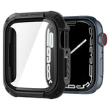 Apple Watch 7/8/9 (45mm) Spigen Tough Armor Skal m. Skyddsfilm - Svart