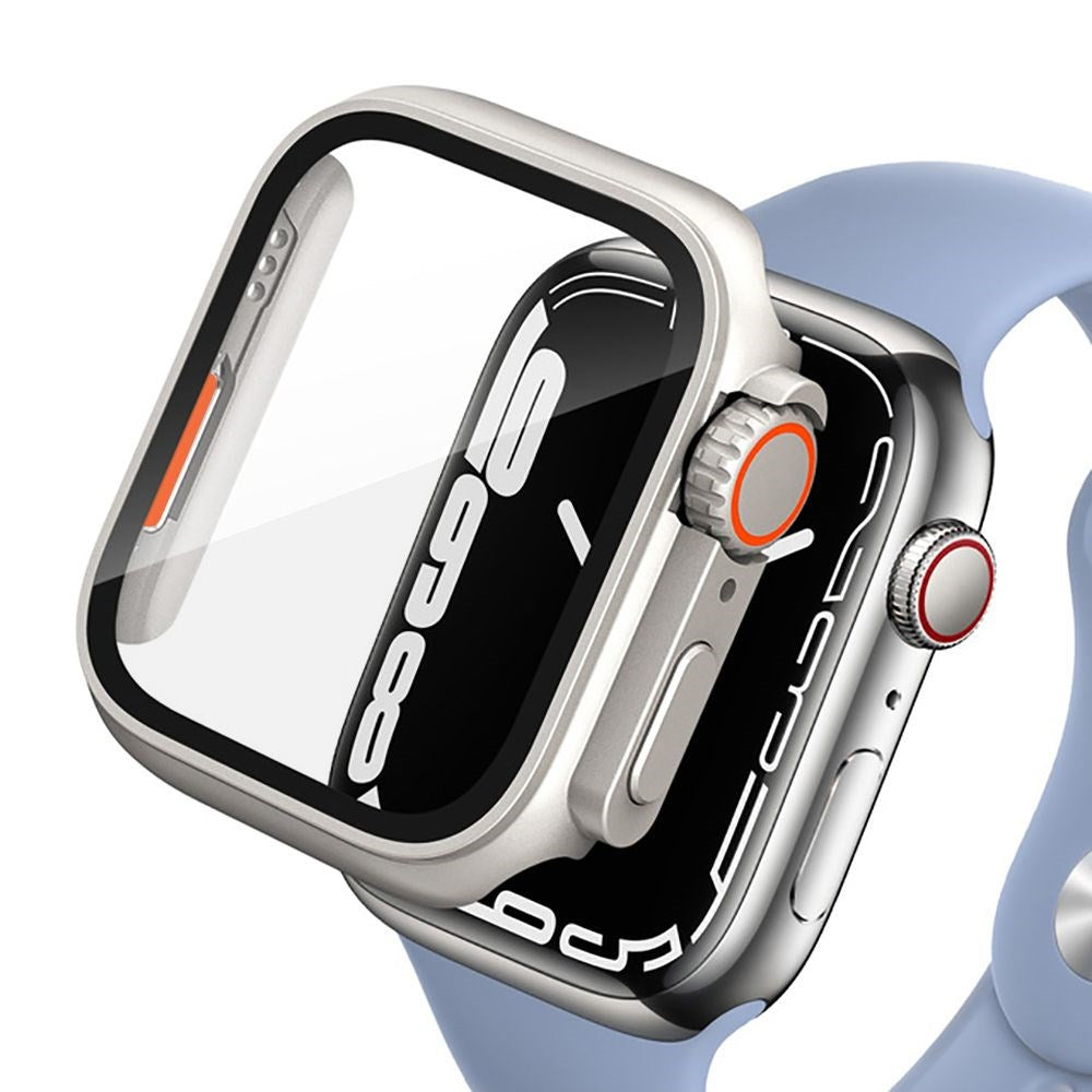 Apple Watch Tech-Protect DEFENSE360 Skal med Skärmskydd - 7/8/9 (45mm) - Titanium / Orange