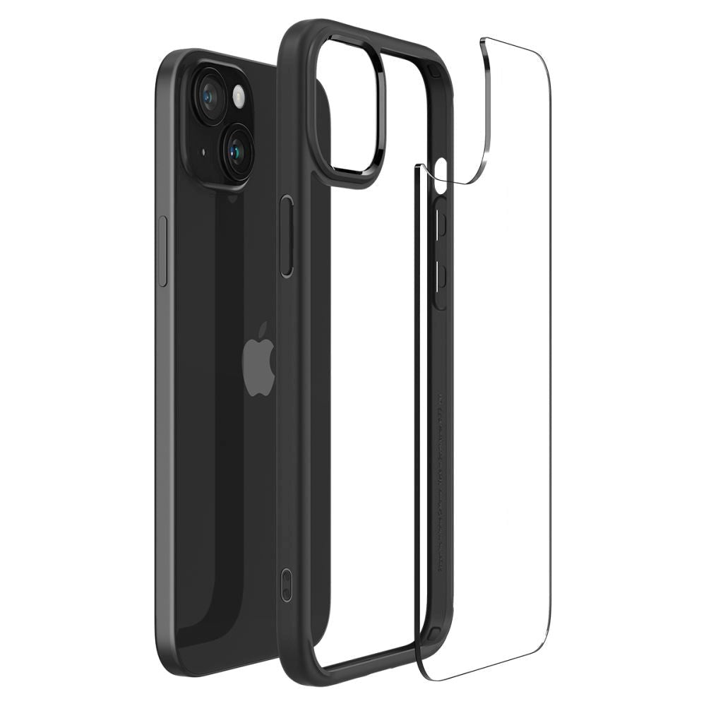 iPhone 15 Plus Spigen Ultra Hybrid Skal - Genomskinlig / Svart