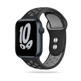 Apple Watch (42/44/SE/45/46/49mm) Tech-Protect Softband Rem - Svart / Grå