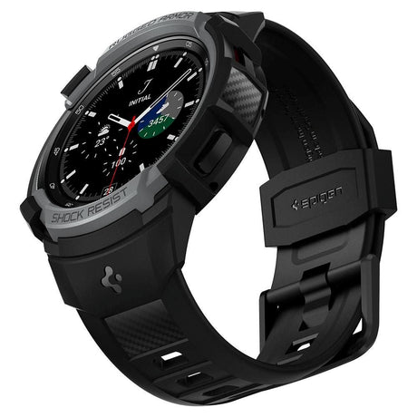 Samsung Galaxy Watch 4 Classic (46mm) Spigen robust rustning Pro Case - TPU Case inkl. Strap - kolgrå