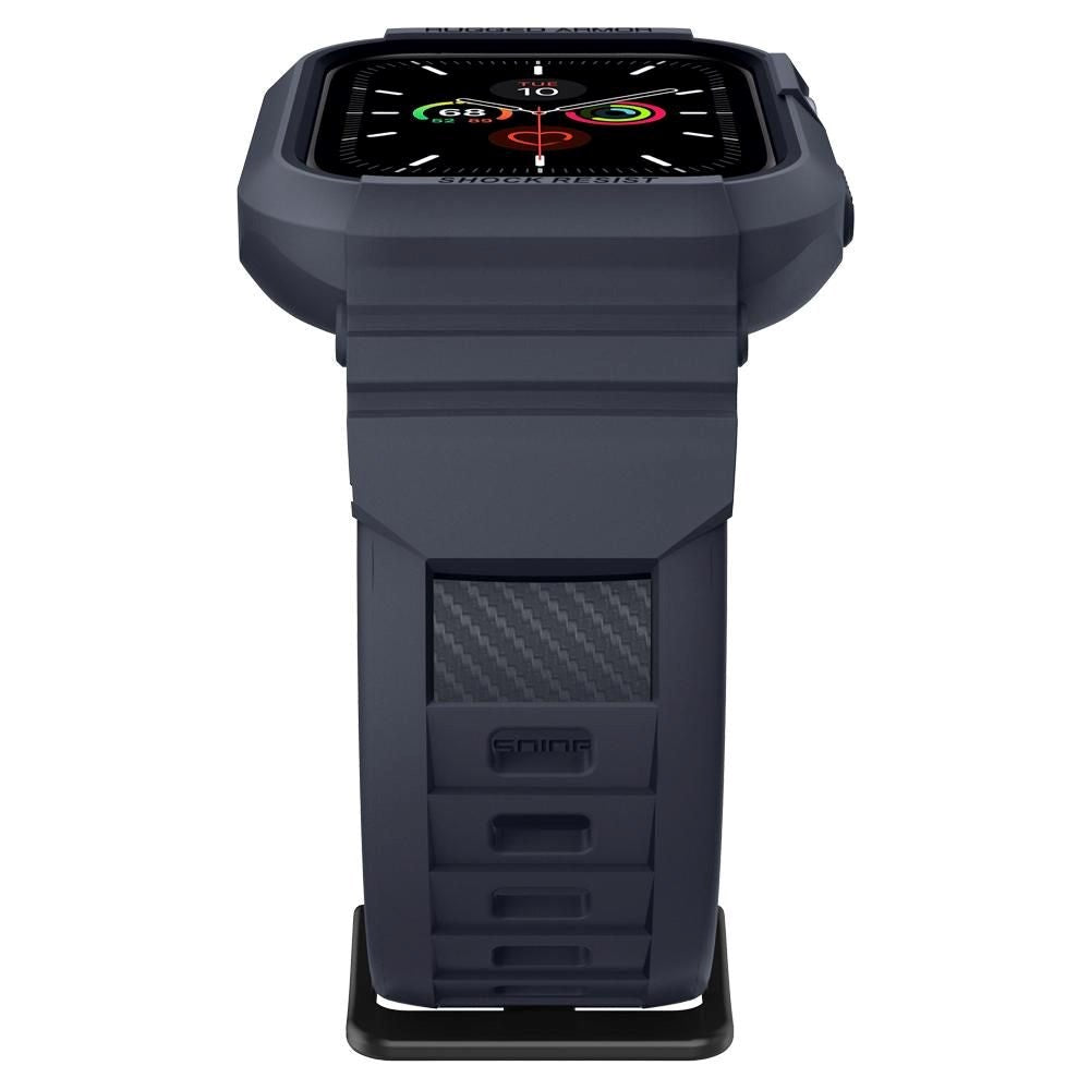 Apple Watch (44/SE/45mm) Spigen Rugged Armor Pro Skal - Charcoal Grey