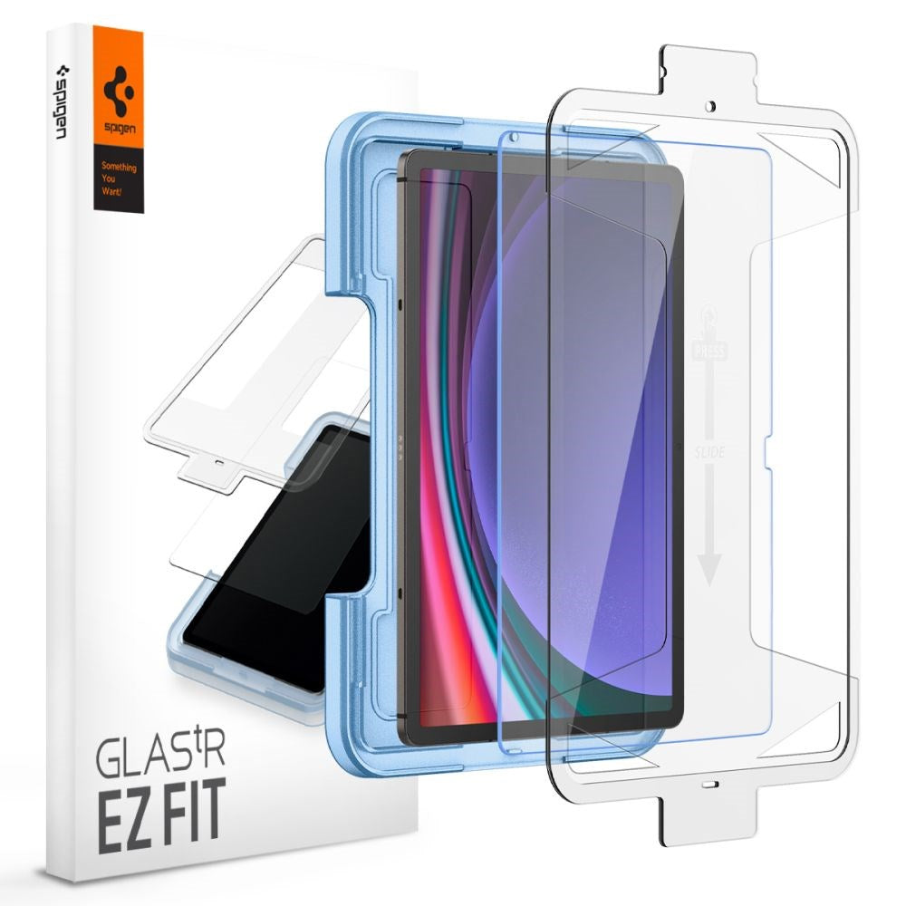 Samsung Galaxy Tab S9 Spigen EZ Fit Glas.tR Skärmskydd - Case Friendly - Genomskinlig