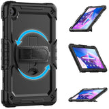 Lenovo Tab M10 Plus (3. Gen) 10.6 "(TB-125F/128F) Tech-Protect Solid360 Tough Case m. Skyddsfilm, handhållare och axelband-Svart