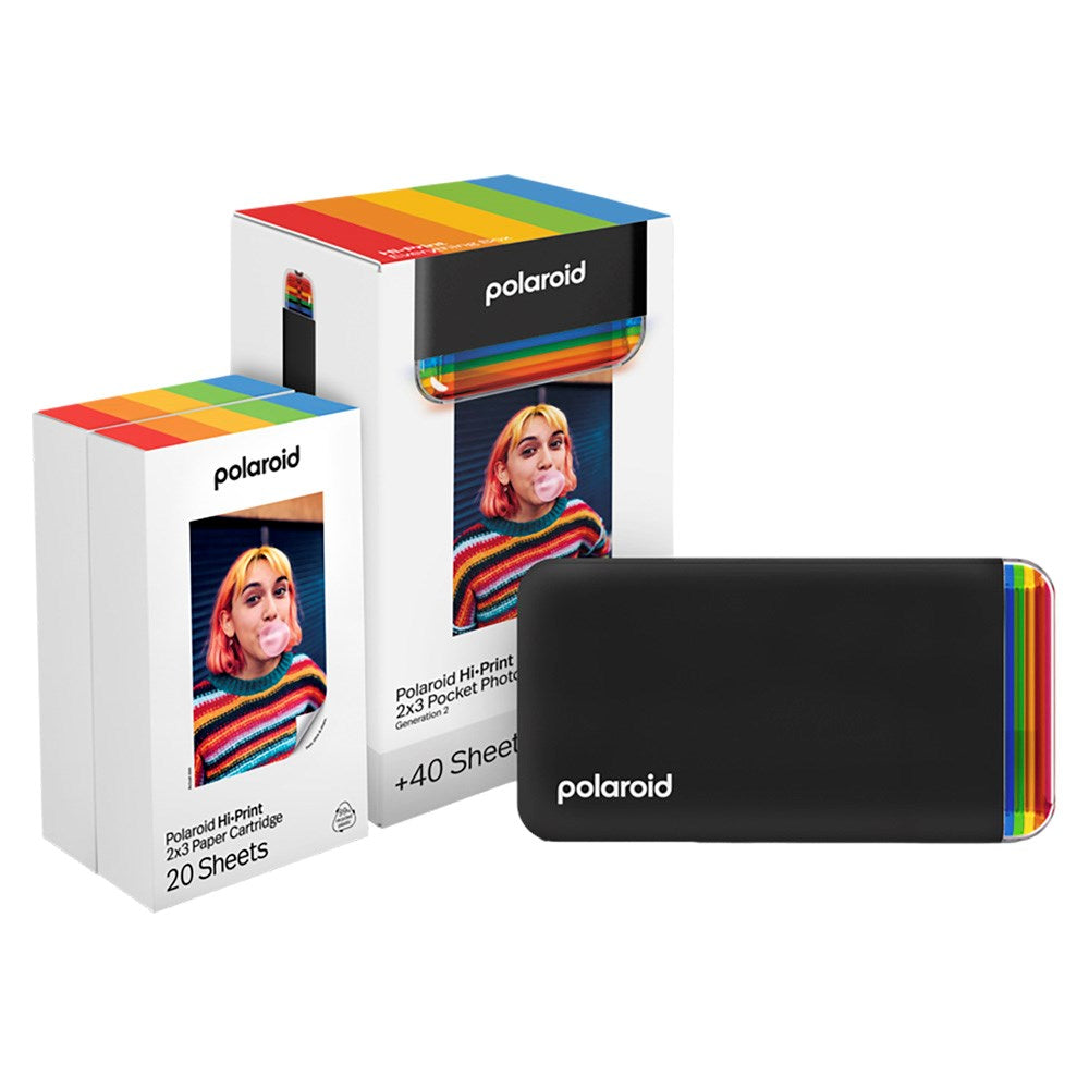 Polaroid Hi-Print Gen. 2 Everything Box m. Mobil Fotoskrivare & 40 st. Fotopapper - Svart