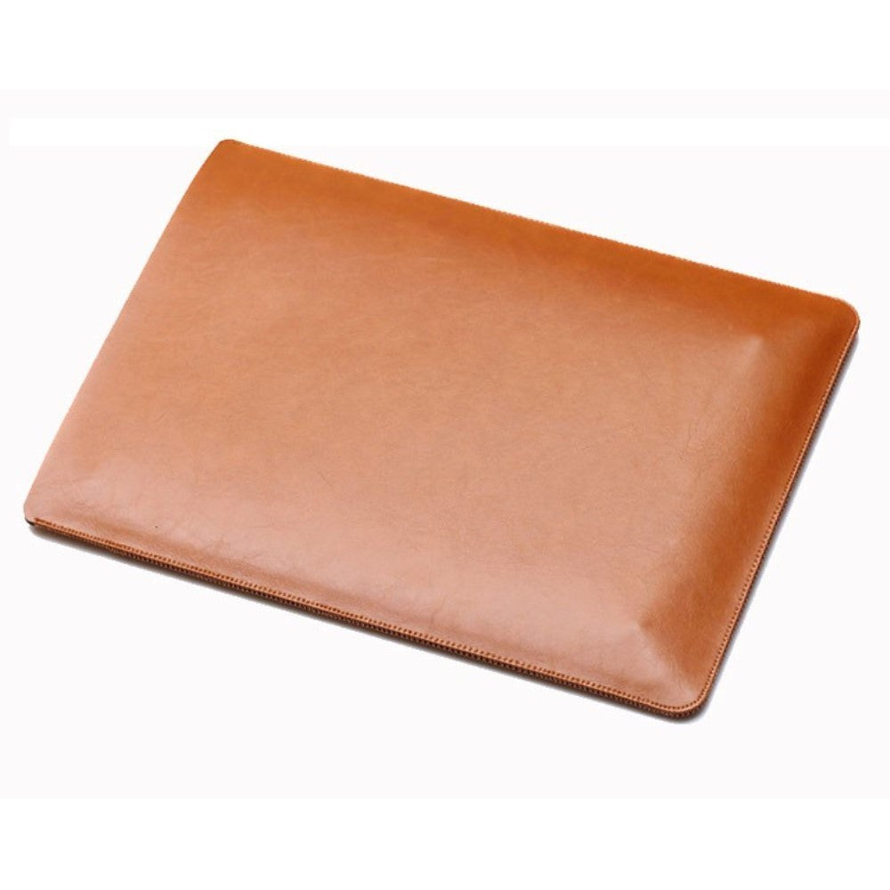 MacBook 13" / Laptop 13" SOYAN Sleeve med Ficka (33 x 24 cm) - Imitationsläder - Brun