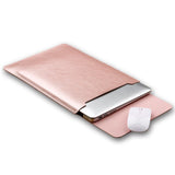 SOYAN MacBook / Laptop 12" (30cm x 22cm x 3mm) Sleeve med Musmatta - Rose Gold