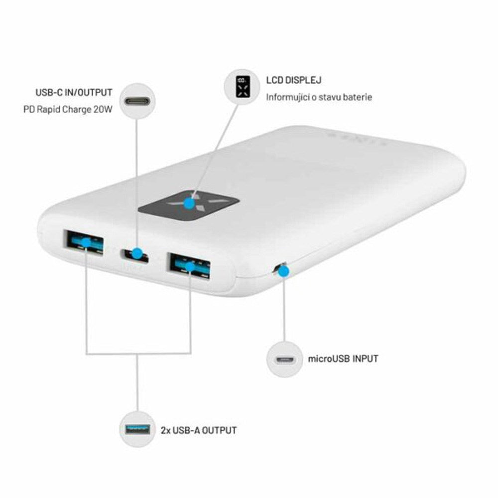 Fixed Zen 10 USB-C PD 20W Power Bank 10,000 mAh - Vit