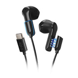 SBS Hybrid 2-i-1 Hörlurar - med / utan Kabel - USB-C - Svart
