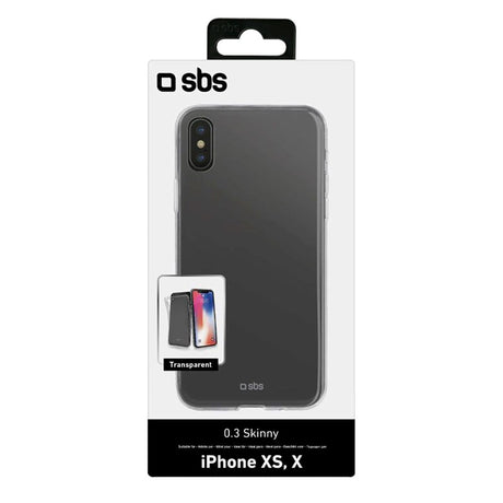 iPhone X / Xs SBS Skinny Skal - Genomskinlig