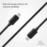 SBS USB-C till USB-C 3.1 Kabel - 1.5 Meter - 10 Gbit/s / 45W (PD) - Svart