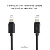 SBS USB-C till USB-C 3.1 Kabel - 1.5 Meter - 10 Gbit/s / 45W (PD) - Svart