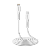 SBS USB-C till Lightning Kabel - 2 meter - MFI - 480 Mbit/s - Vit