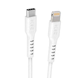 SBS USB-C till Lightning Kabel - 3 meter - MFI - 480 Mbit/s - Vit