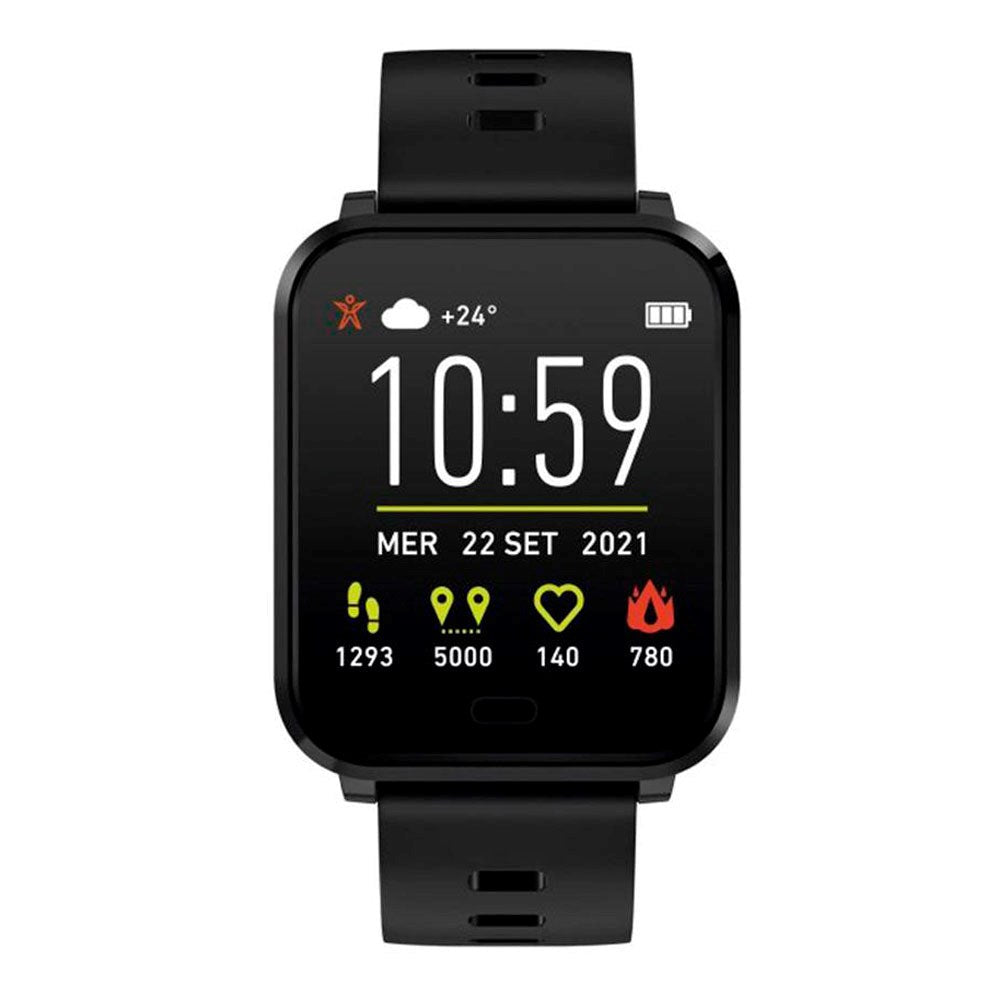 SBS Beat Spirit Smartwatch med Sömnspårare & Stegräknare - IP68 - Svart