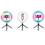 SBS Flerfärgad LED Tripod Ring Light - Svart