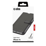 iPhone 14 / 13 SBS Wallet Stand Fodral - Svart