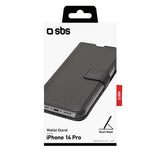 iPhone 14 Pro SBS Wallet Stand Fodral - Svart