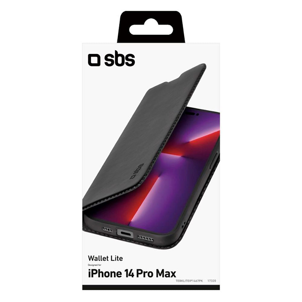 iPhone 14 Pro Max SBS Wallet Lite Fodral - Svart