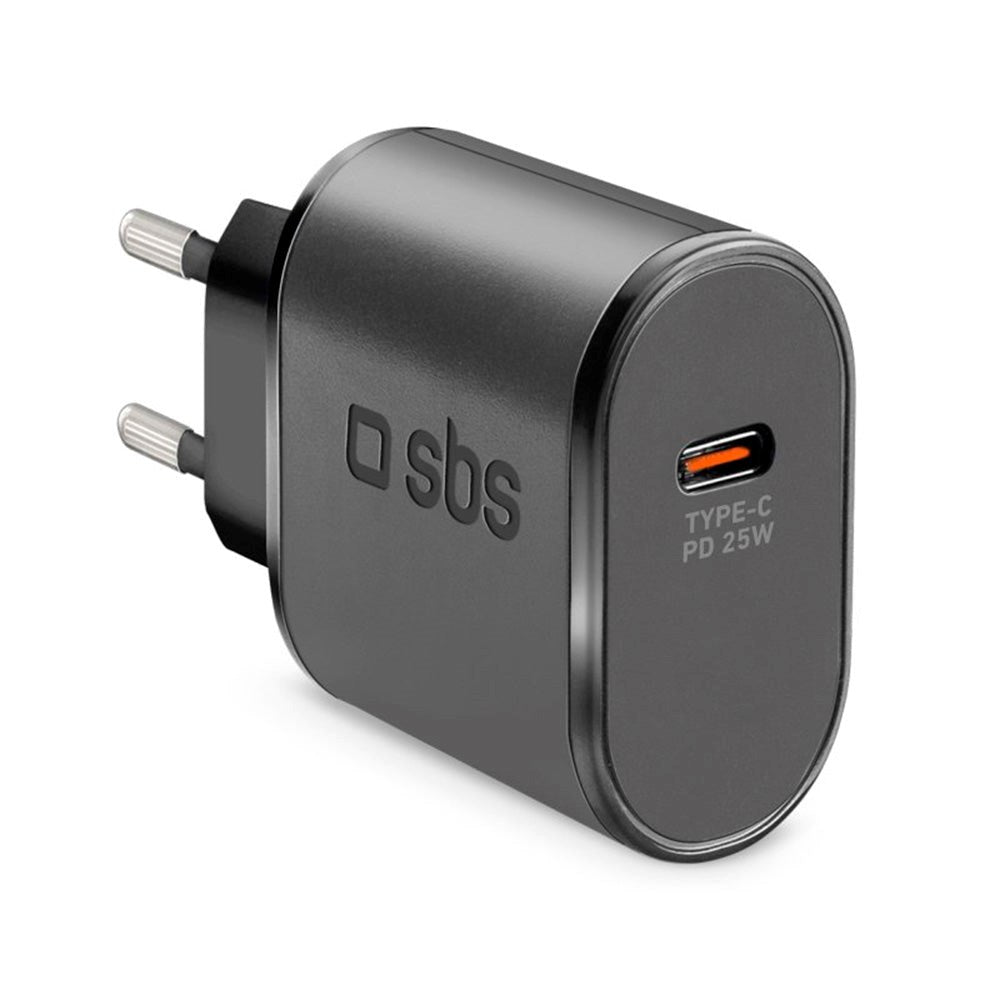 SBS 25W Power Delivery Väggladdare med USB-C - Svart