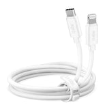 SBS Polo Collection USB-C till Lightning Kabel - 1.5 meter - 480 Mbit/s - Vit