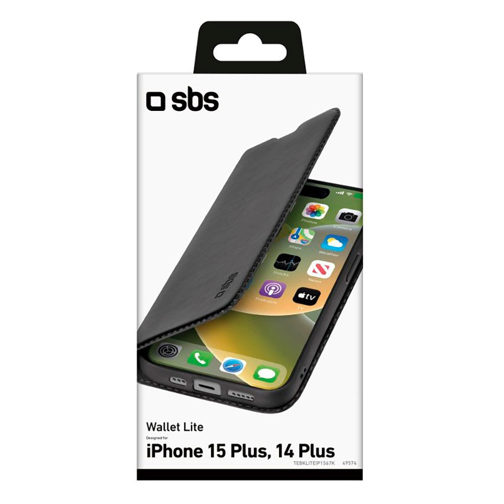 iPhone 15 Plus SBS Wallet Lite Fodral - Svart