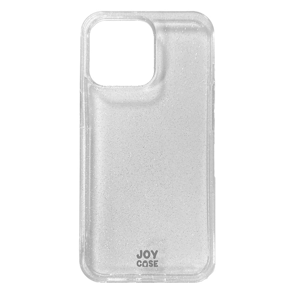 iPhone 13 Pro Joy Case Flexibelt Plast Skal med Glitter - Genomskinlig / Silver