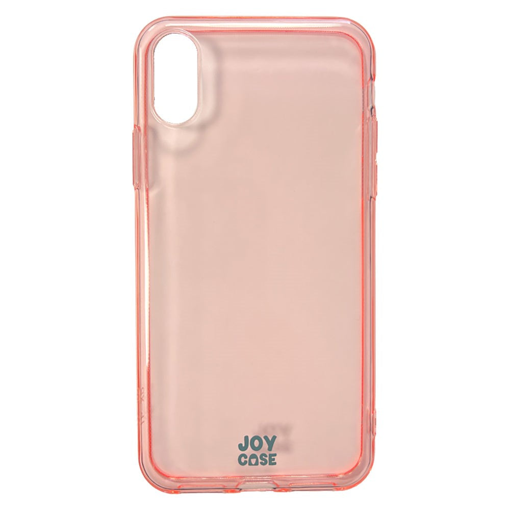 iPhone X / Xs Joy Case Flexibelt Plast Skal - Genomskinlig / Pink