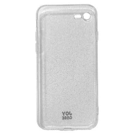 iPhone SE (2022 / 2020) / 8 / 7 Joy Case Hybrid Glitter Skal - Genomskinligt / Silver