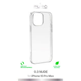 iPhone 15 Pro Max Puro "NUDE" Ultra Slim Skal - 0.3 mm - Transparent