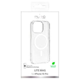 iPhone 15 Pro Puro Lite Mag Skal - MagSafe-Kompatibelt - Genomskinlig / Vit