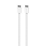 Puro Flätat USB-C Kabel – 1.5m, 60W och 480Mbps Dataöverföring - Vit