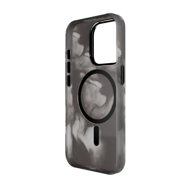iPhone 15 Pro Puro AQUA Flexibelt Plast Skal - MagSafe Kompatibelt - Svart