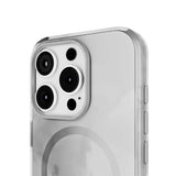 iPhone 15 Pro Puro AQUA Flexibelt Plast Skal - MagSafe Kompatibelt - Grå