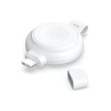 Puro Power Go Mini Trådlös Laddare för Apple Watch & AirPods Pro - USB-C - Vit