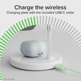 SBS Qi2 2-i-1 Magnetisk Trådlös Laddare - MagSafe Kompatibel - Vit