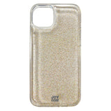 iPhone 15 Plus Joy Case Hybrid Glitter Skal - Genomskinligt / Guld